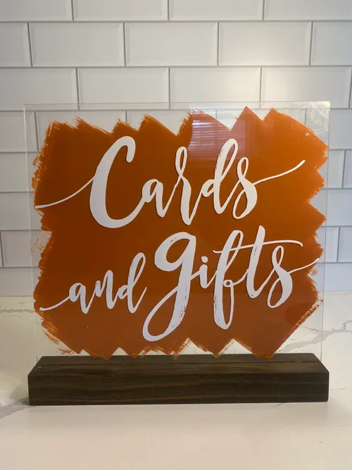 Acrylic Rust Backed 