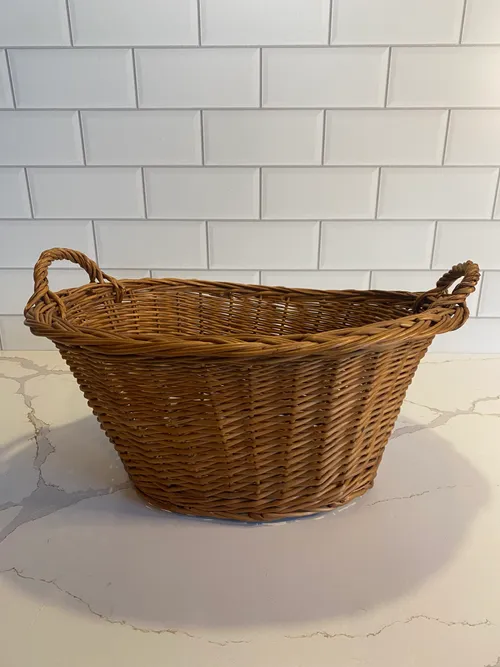 Small Medium Brown Woven Basket