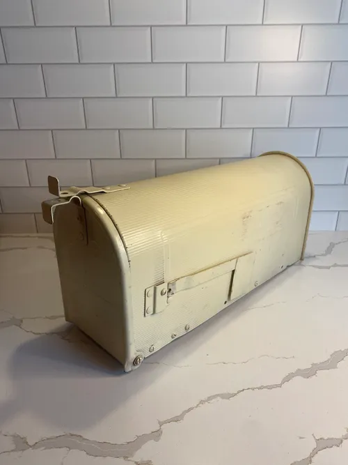 Cream Mailbox Card Box