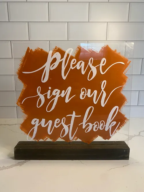 Acrylic Rust Backed 