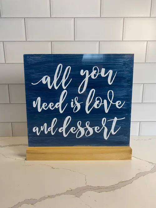 Acrylic Blue Backed 