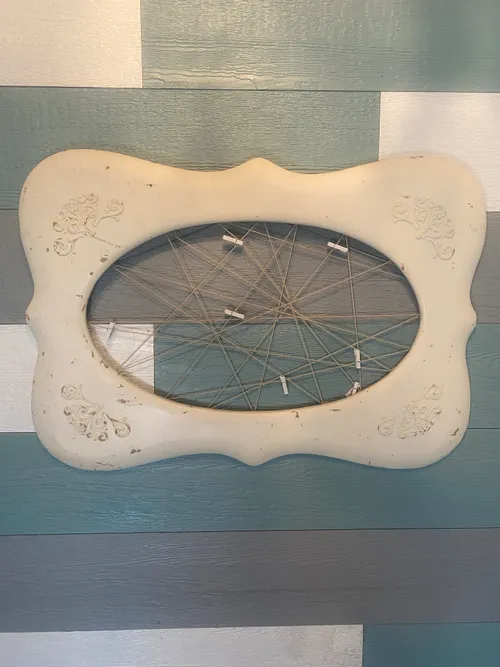 White Ornate Photo Clip Board