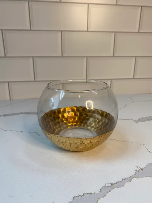 Small Gold Scale Glass Bowl
