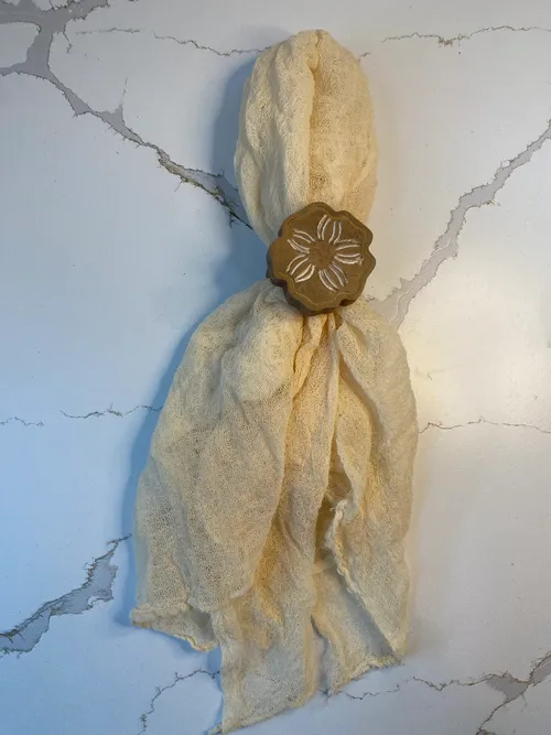 Wood Flower Napkin Ring