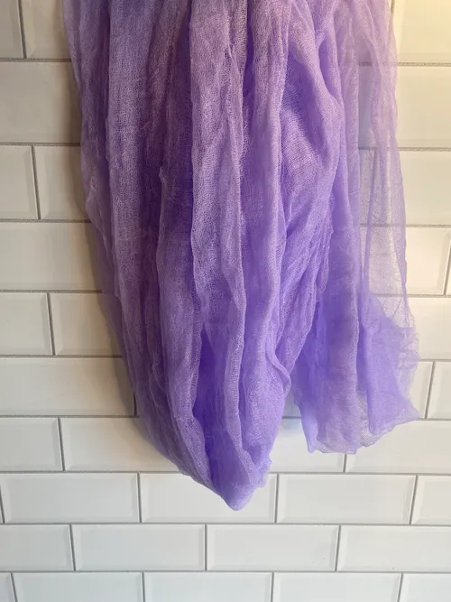 Purple Cheesecloth Runner