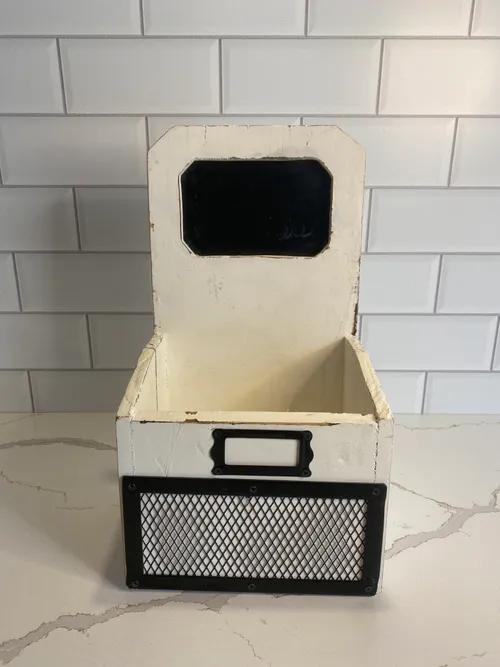 White Chalkbaord Box