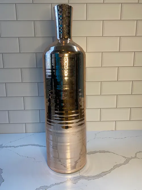 Tall Rose Gold Vase