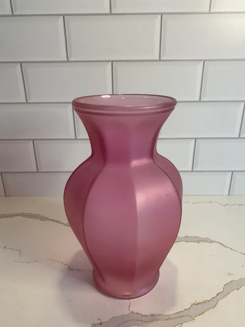 Medium Dark Pink Vase