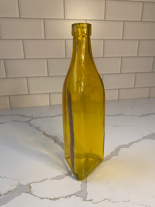Medium Yellow Bottle Vase