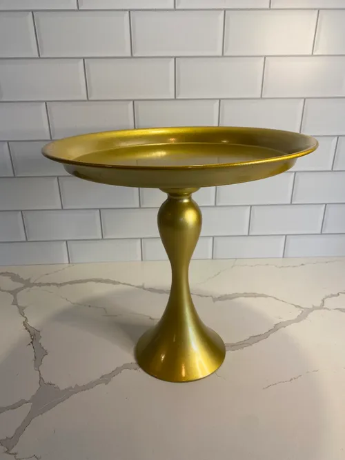 Tall Gold Pedestal Stand