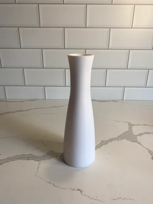 Modern White Plastic Vase