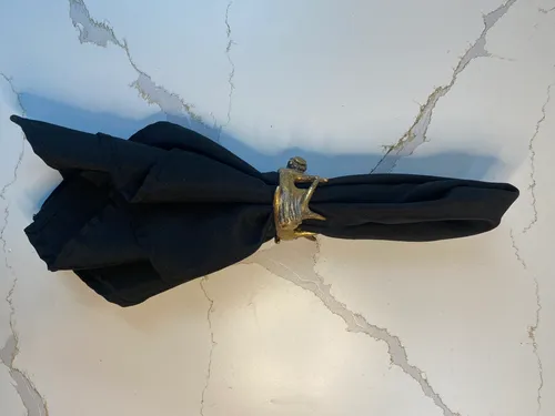 Gold Antler Napkin Ring