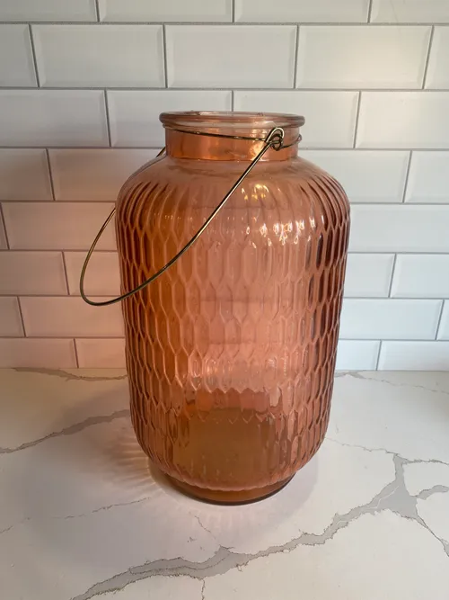Large Coral Jar Vase