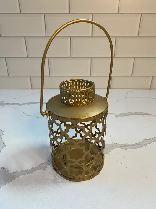 Mini Round Gold Moroccan Lantern