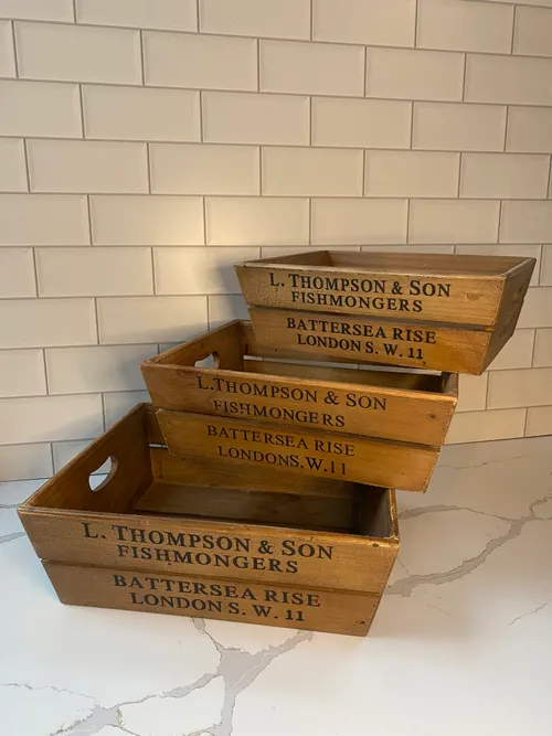 Set of 3 Fishmongers Crates