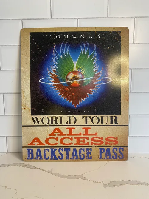 Journey Concert Tin Sign