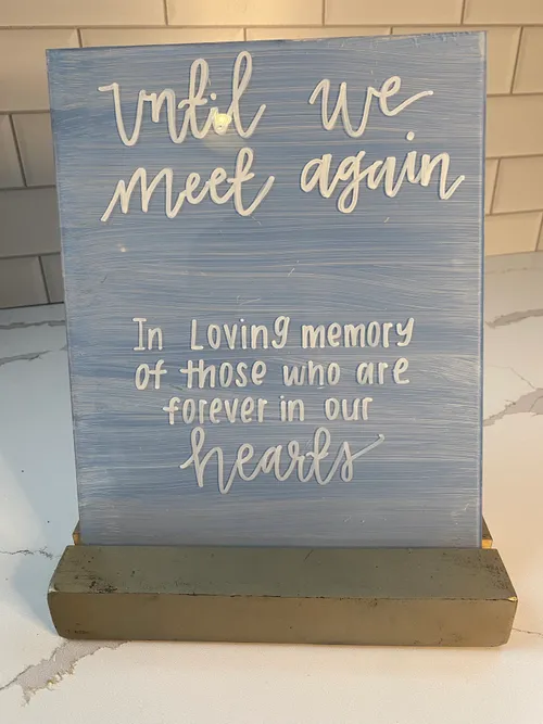 Blue Acrylic Sign 