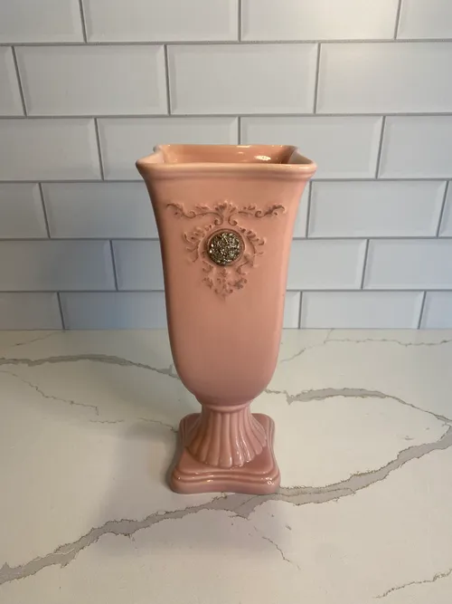 Pink Embellished Vase