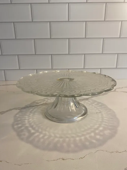 Small Glass Cake Stand