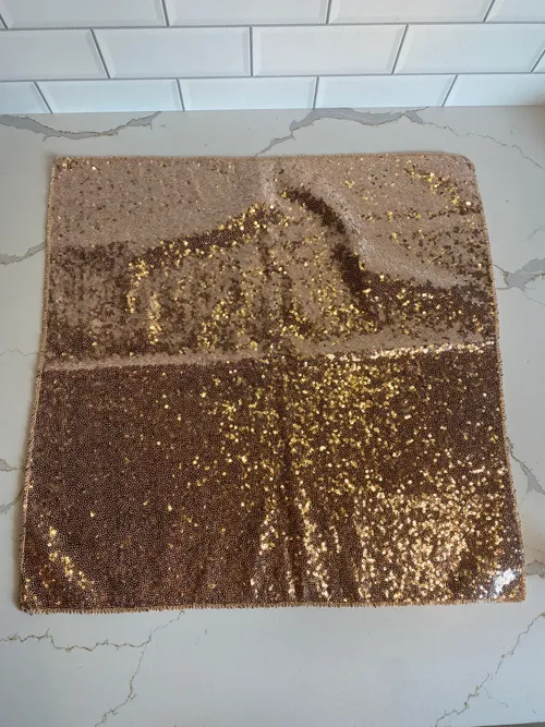 Rose Gold Sequinced Square