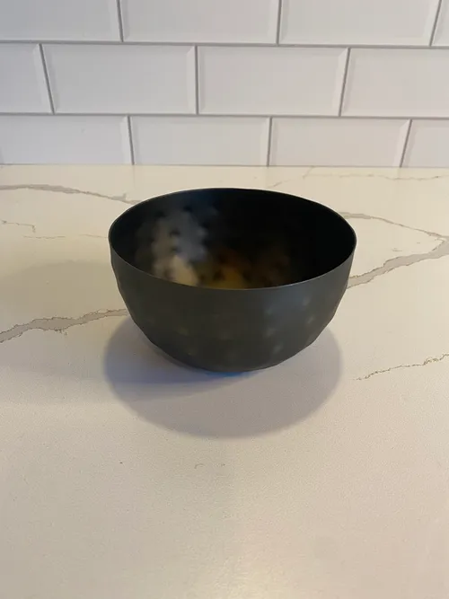 Small Black Metal Bowl