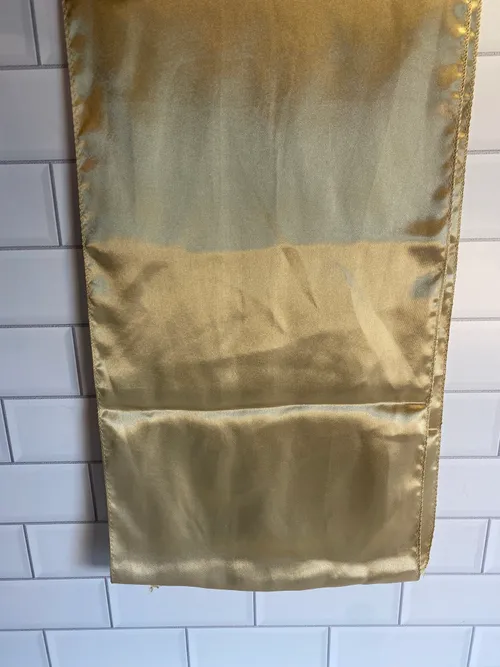 Matte Gold Chiffon Runner