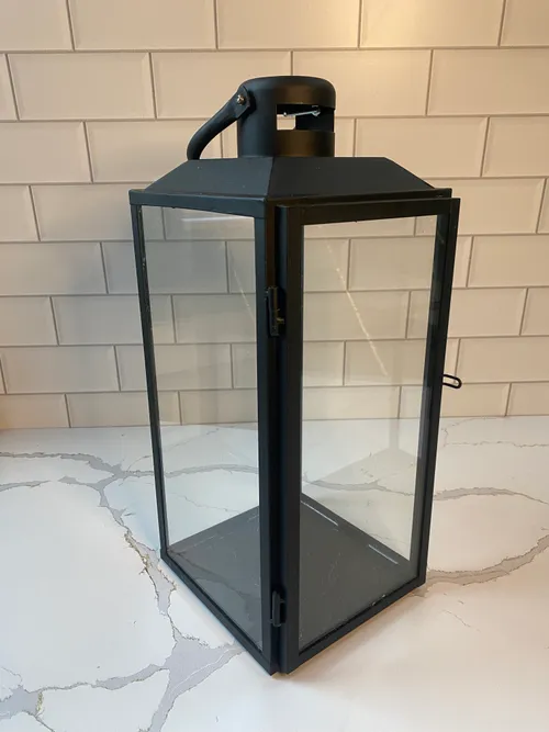 Medium Black Modern Lantern