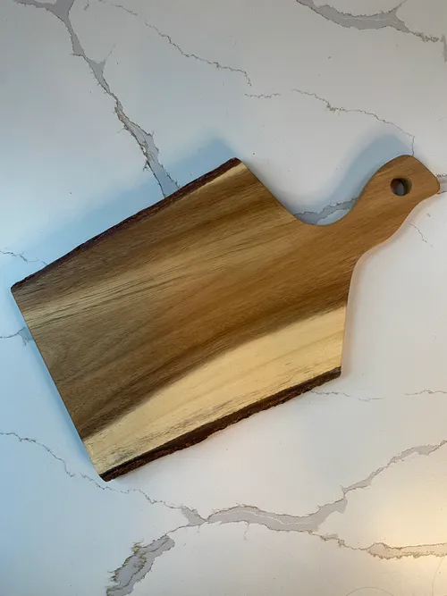 Wood Board with Bark Detail