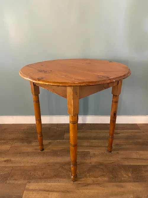 Vintage Round Wood Table