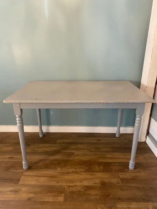 Grey 4' Wood Table
