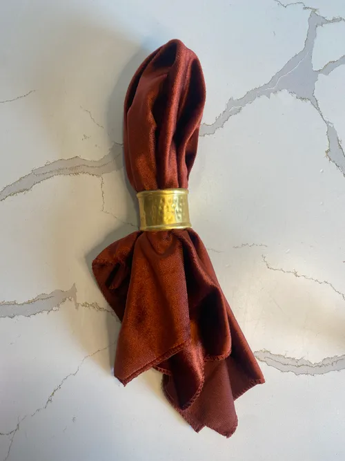 Terracotta Velvet Napkin