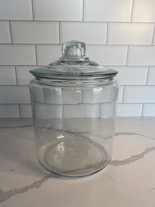 Medium Glass Container with Lid
