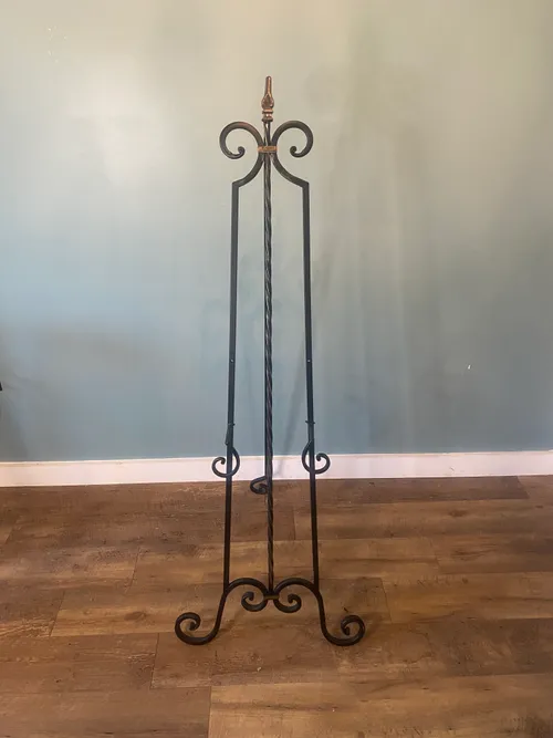 Small Black Metal Floor Easel