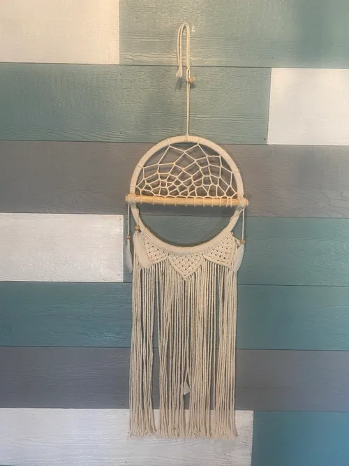 Half Moon Macrame Wall Hanging Decor
