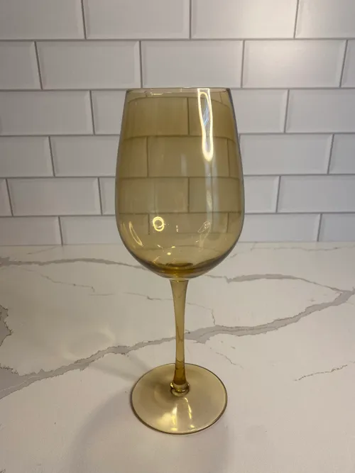 Amber Wine Glass