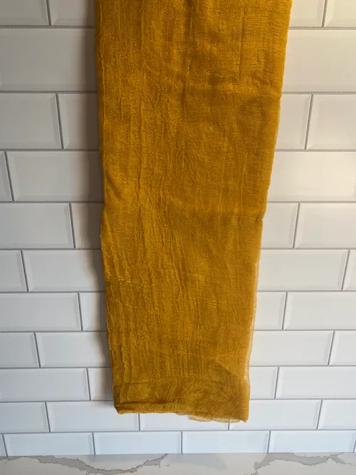 Mustard Cheesecloth Runner