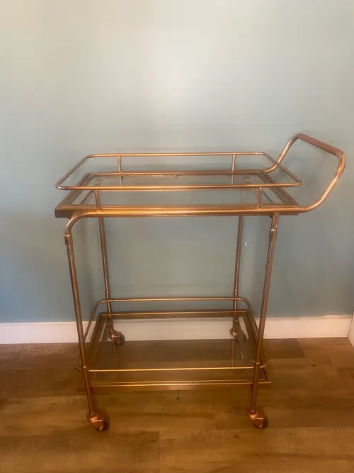 Rose Gold Bar Cart