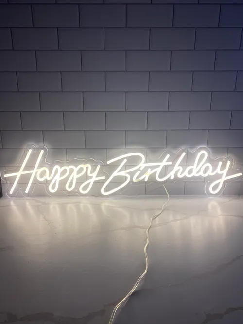 Happy Birthday Neon Sign