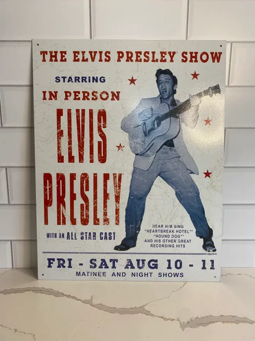 Elvis Presley Tin Sign