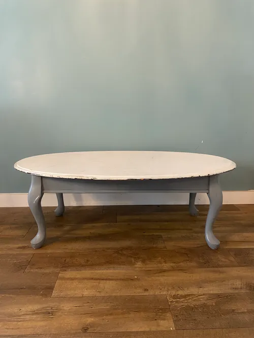 Grey Coffee Table with White Top