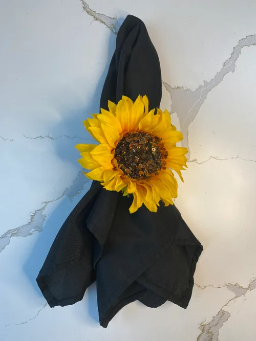 Faux Sunflower Napkin Ring