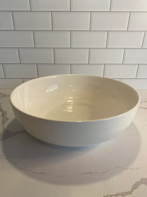 Large White Pasta Bowl
