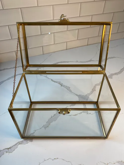Gold and Glass Card Box
