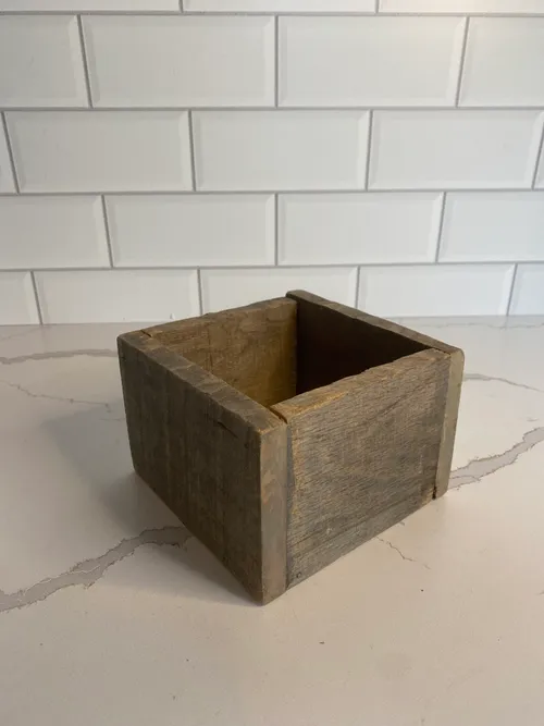 Small Square Wood Box Riser