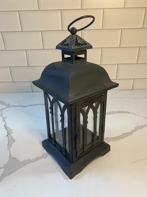 Small Black Metal Lantern