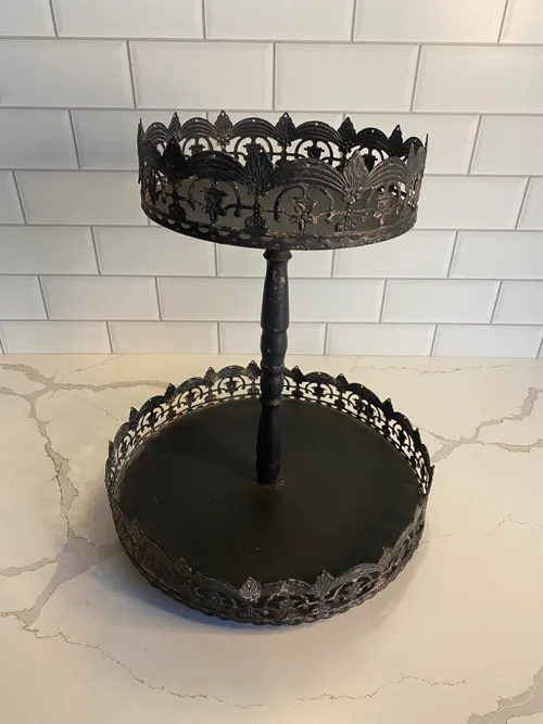 2-tiered Black Gothic Stand