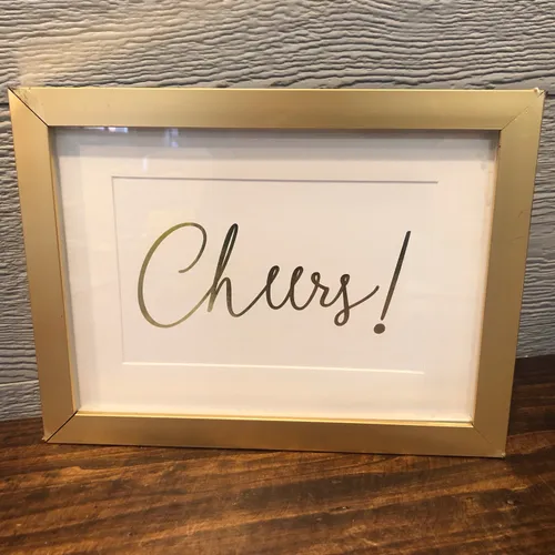Gold framed 