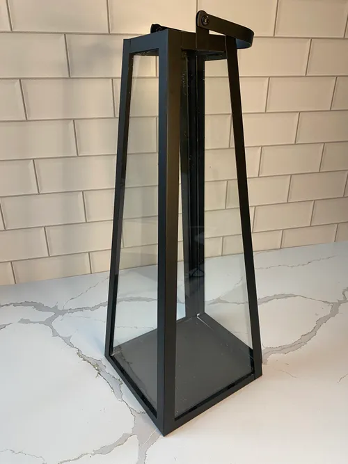 Black Tapered Lantern