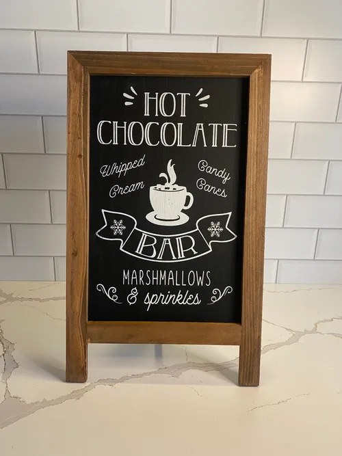Hot Chocolate Bar sign