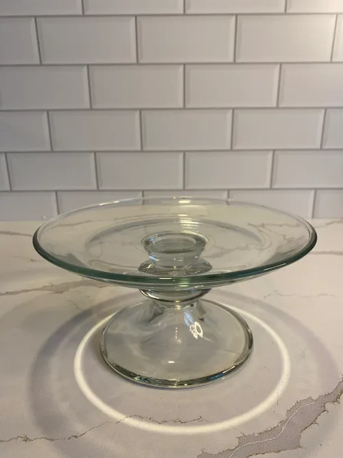 Small Clear Glass Cake Stand